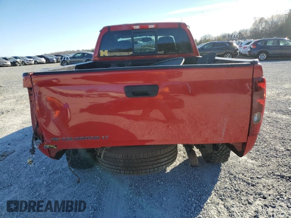 2008 Chevrolet Colorado 1LT with VIN 1GCDS19EX88168161, listed as a Copart auction lot 88288835 with 153,042 mi miles and Salvage Title. Bid and sale history available at DreamBid. Image 6.