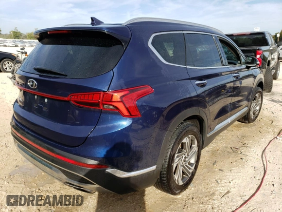 2021 Hyundai Santa Fe SEL with VIN 5NMS64AJXMH327694, listed as a Copart auction lot 66642902 with 15,078 mi miles. Bid and sale history available at carsss.com. Image 4.