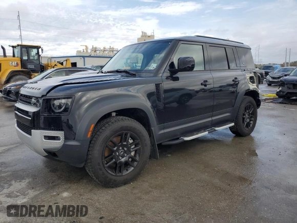 2023 Land Rover Defender SE with VIN SALEP7EU1P2186080, listed as a Copart auction lot 84107764 with 9,780 mi miles and Salvage title. Bid and sale history available at DreamBid. Image 1.