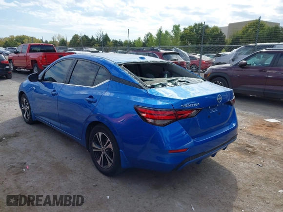 2024 Nissan Sentra SV with VIN 3N1AB8CV8RY280003, listed as a IAAI auction lot 40634571 with 3,371 mi miles and . Bid and sale history available at DreamBid. Image 3.