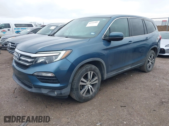 2017 Honda Pilot EX-L z VIN 5FNYF5H78HB013558, wystawiony jako IAAI lot #41555582 z przebiegiem 55 639 mil mil oraz . Historia ofert i sprzedaży dostępna na DreamBid. Obrazek 2.