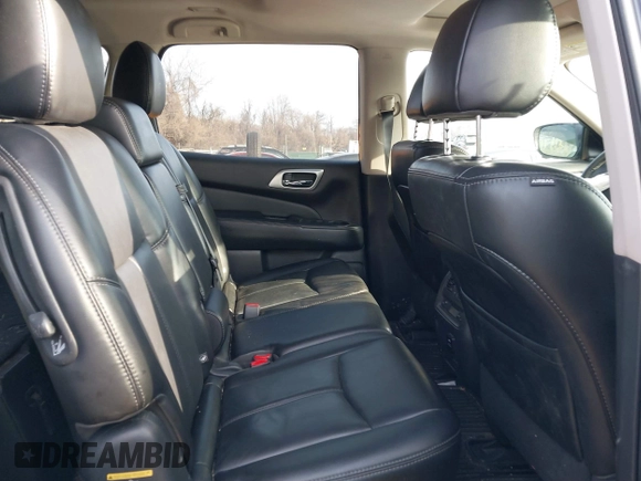 2017 Nissan Pathfinder SV with VIN 5N1DR2MM1HC609460, listed as a IAAI auction lot 41184113 with 1 mi miles. Bid and sale history available at carsss.com. Image 8.