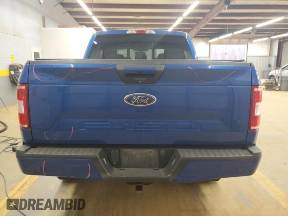 2018 Ford F-150 XL with VIN 1FTEW1E53JFA62022, listed as a Copart auction lot 49797055 with 118,501 mi miles and Salvage Title. Bid and sale history available at carsss.com. Image 6.