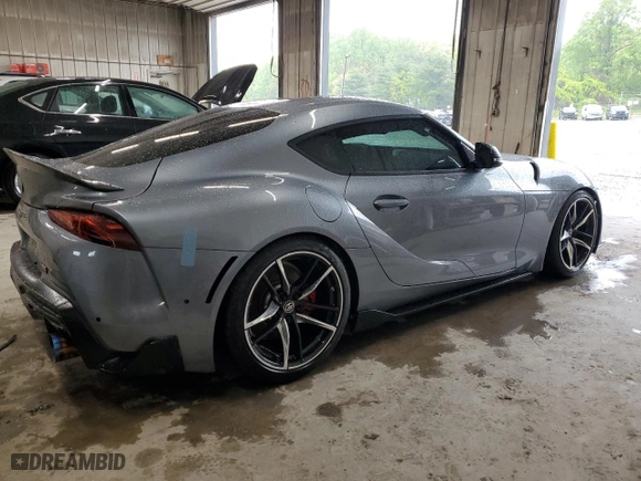 2021 Toyota GR Supra 3.0 with VIN WZ1DB0C06MW043625, listed as a Copart auction lot 48971283 with 8,255 mi miles. Bid and sale history available at carsss.com. Image 3.
