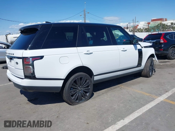 2021 Land Rover Range Rover z VIN SALGS5SEXMA436877, wystawiony jako IAAI lot #41950042 z przebiegiem 29 597 mil mil oraz . Historia ofert i sprzedaży dostępna na DreamBid. Obrazek 4.
