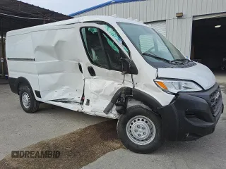 2025 Ram ProMaster Cargo Tradesman with VIN 3C6LRVVG0SE518858, listed as a Copart auction lot 88984475 with 77 mi miles and Clean Title. Bid and sale history available at carsss.com. Image 4.