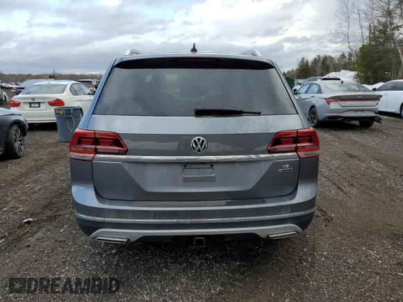 2019 Volkswagen Atlas SEL with VIN 1V2MR2CA8KC596112, listed as a Copart auction lot 49587075 with Not provided miles and Salvage title. Bid and sale history available at DreamBid. Image 6.