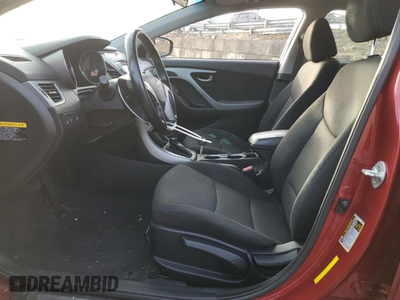 2015 Hyundai Elantra SE z VIN 5NPDH4AE0FH584083, wystawiony jako Copart lot #48060525 z przebiegiem 83 985 mil mil oraz Szkody całkowita. Historia ofert i sprzedaży dostępna na DreamBid. Obrazek 7.