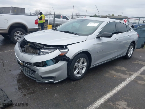 2020 Chevrolet Malibu LS with VIN 1G1ZC5ST8LF015665, listed as a IAAI auction lot 41133020 with 87,738 mi miles. Bid and sale history available at carsss.com. Image 2.