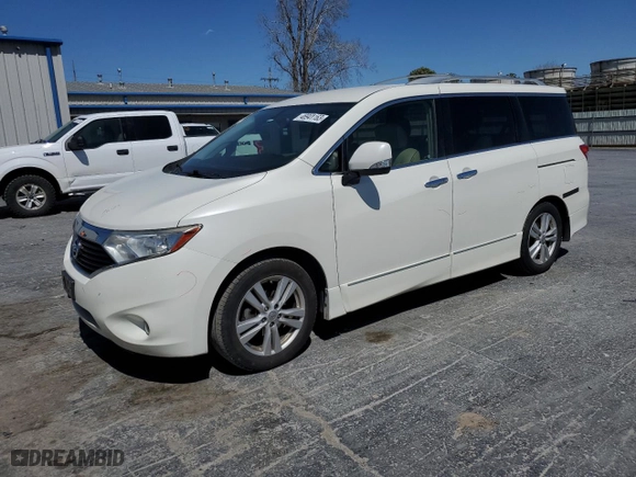 2015 Nissan Quest S with VIN JN8AE2KP0F9129585, listed as a Copart auction lot 46941163 with 103165 miles. Bid and sale history available at carsss.com. Image 1.