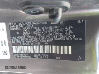 2011 Toyota Sienna LE AAS with VIN 5TDKK3DC7BS136053, listed as a IAAI auction lot 42469966 with 226,907 mi miles and . Bid and sale history available at DreamBid. Image 9.