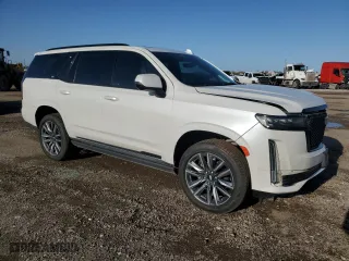 2021 Cadillac Escalade Sport Platinum with VIN 1GYS4GKL6MR370927, listed as a Copart auction lot 47528805 with 82,053 mi miles and Salvage Title. Bid and sale history available at carsss.com. Image 4.