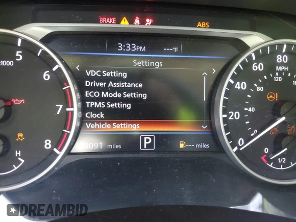 2024 Nissan Sentra SV with VIN 3N1AB8CV9RY373144, listed as a IAAI auction lot 42260160 with 23,091 mi miles and . Bid and sale history available at DreamBid. Image 7.