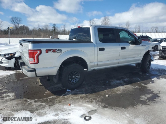 2015 Ford F-150 XLT with VIN 1FTEW1EP0FFB46758, listed as a Copart auction lot 48050225 with 106,692 mi miles and Salvage Title. Bid and sale history available at carsss.com. Image 3.