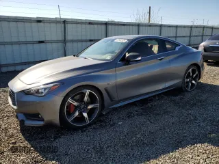 2020 Infiniti Q60 Red Sport 400 with VIN JN1FV7EL9LM460426, listed as a Copart auction lot 52544305 with 87,075 mi miles and Salvage title. Bid and sale history available at DreamBid. Image 1.