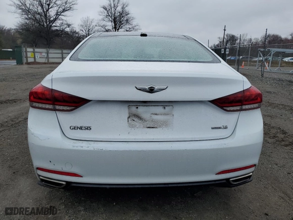 2016 Hyundai Genesis 3.8L with VIN KMHGN4JE5GU137919, listed as a Copart auction lot 49777735 with 51,643 mi miles and Salvage Title. Bid and sale history available at carsss.com. Image 6.