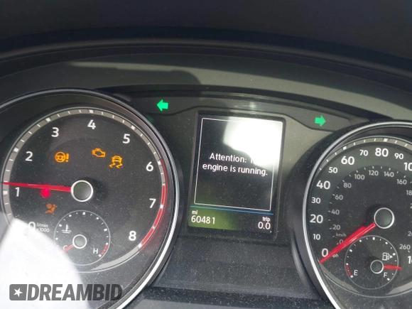2019 Volkswagen Atlas SE with VIN 1V2WR2CA8KC618988, listed as a IAAI auction lot 42212845 with 60,481 mi miles and . Bid and sale history available at DreamBid. Image 7.