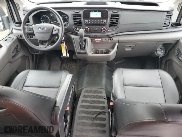 2021 Ford Transit Passenger XL with VIN 1FDZK1C82MKA81226, listed as a Copart auction lot 76893224 with 22,679 mi miles and Salvage Title. Bid and sale history available at DreamBid. Image 8.