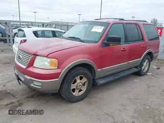 2003 Ford Expedition Eddie Bauer with VIN 1FMPU18L03LA46417, listed as a IAAI auction lot 41846785 with 209,708 mi miles. Bid and sale history available at carsss.com. Image 2.
