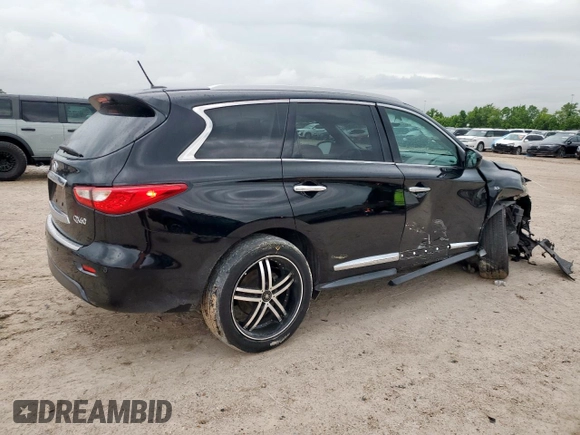 2014 Infiniti QX60 with VIN 5N1AL0MN4EC553141, listed as a Copart auction lot 58720095 with 90,311 mi miles and Salvage title. Bid and sale history available at DreamBid. Image 3.