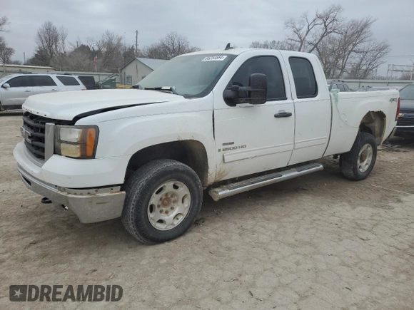 2009 GMC Sierra 2500HD SLE z VIN 1GTHK59689E147149, wystawiony jako Copart lot #85254584 z przebiegiem 343 228 mil mil oraz Szkoda całkowita • Salvage title. Historia ofert i sprzedaży dostępna na DreamBid. Obrazek 1.