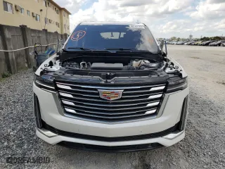 2021 Cadillac Escalade Premium Luxury Platinum with VIN 1GYS4DKLXMR351781, listed as a Copart auction lot 40742184 with 0 mi miles. Bid and sale history available at carsss.com. Image 5.