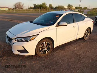 2021 Nissan Sentra SV with VIN 3N1AB8CVXMY265401, listed as a IAAI auction lot 41973734 with 58,040 mi miles and . Bid and sale history available at DreamBid. Image 2.