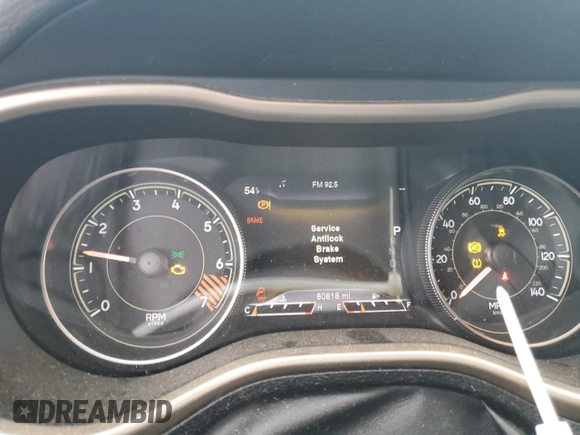 2014 Jeep Cherokee Limited с VIN 1C4PJLDB7EW258447, выставлен на аукционе Copart как лот 57681125 с пробегом 80 818 миль миль и Списание • Salvage title. История ставок и продаж доступна на DreamBid. Изображение 9.