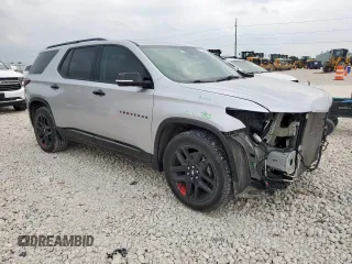 2019 Chevrolet Traverse Premier with VIN 1GNERKKW4KJ298050, listed as a Copart auction lot 57559355 with 54,521 mi miles and Salvage title. Bid and sale history available at DreamBid. Image 4.