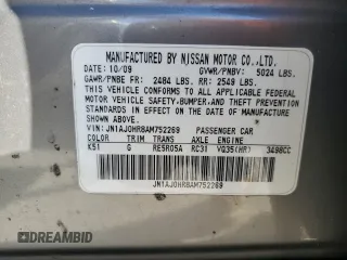 2010 Infiniti EX Journey with VIN JN1AJ0HR8AM752269, listed as a Copart auction lot 80540214 with 178,461 mi miles and Clean Title. Bid and sale history available at DreamBid. Image 12.