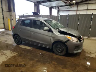 2022 Mitsubishi Mirage ES z VIN ML32AUHJ8NH006084, wystawiony jako Copart lot #58522195 z przebiegiem 54 361 mil mil oraz Czysty tytuł • Clean title. Historia ofert i sprzedaży dostępna na DreamBid. Obrazek 4.