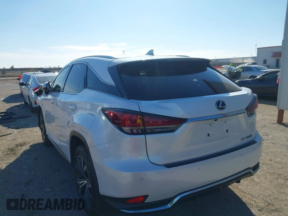 2020 Lexus RX with VIN 2T2HGMDAXLC044439, listed as a IAAI auction lot 41277340 with 62,688 mi miles. Bid and sale history available at carsss.com. Image 3.