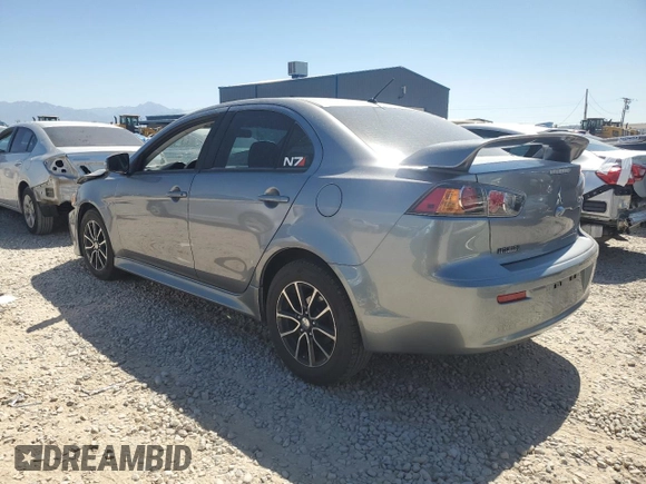 2017 Mitsubishi Lancer ES with VIN JA32U2FU2HU001172, listed as a Copart auction lot 69056794 with 124,450 mi miles and Salvage Title. Bid and sale history available at carsss.com. Image 2.