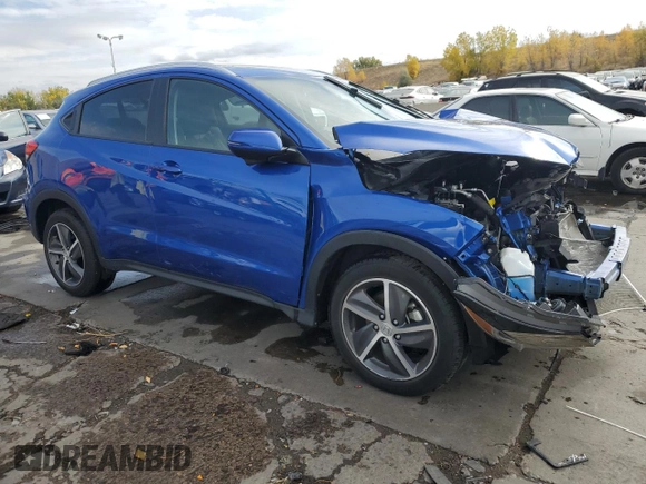 2022 Honda HR-V EX-L with VIN 3CZRU6H77NM756262, listed as a Copart auction lot 76905694 with 29,993 mi miles and Salvage Title. Bid and sale history available at carsss.com. Image 4.