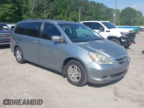 2007 Honda Odyssey EX-L z VIN 5FNRL38697B063344, wystawiony jako IAAI lot #42177286 z przebiegiem 230 773 mil mil oraz . Historia ofert i sprzedaży dostępna na DreamBid. Obrazek 1.