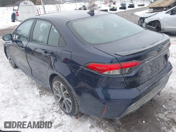 2021 Toyota Corolla XSE with VIN 5YFT4MCE3MP078638, listed as a IAAI auction lot 41281468 with 101,091 mi miles. Bid and sale history available at carsss.com. Image 3.