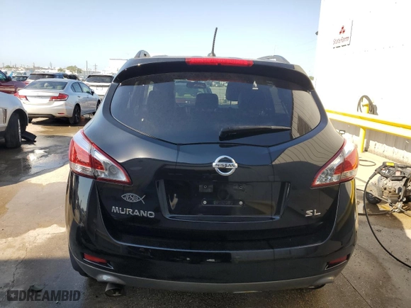 2013 Nissan Murano LE with VIN JN8AZ1MU5DW204118, listed as a Copart auction lot 52980685 with 123,730 mi miles and Salvage Title. Bid and sale history available at carsss.com. Image 6.