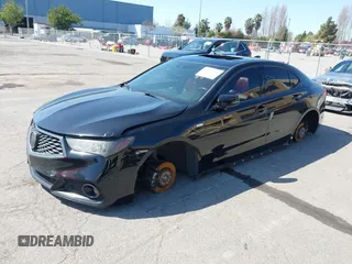 2018 Acura TLX w/A-SPEC Pkg with VIN 19UUB2F69JA007609, listed as a IAAI auction lot 41754437 with 195,047 mi miles. Bid and sale history available at carsss.com. Image 2.