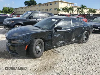 2019 Dodge Charger Police with VIN 2C3CDXAT4KH605760, listed as a Copart auction lot 78619644 with 48,483 mi miles and Non repairable. Bid and sale history available at DreamBid. Image 1.