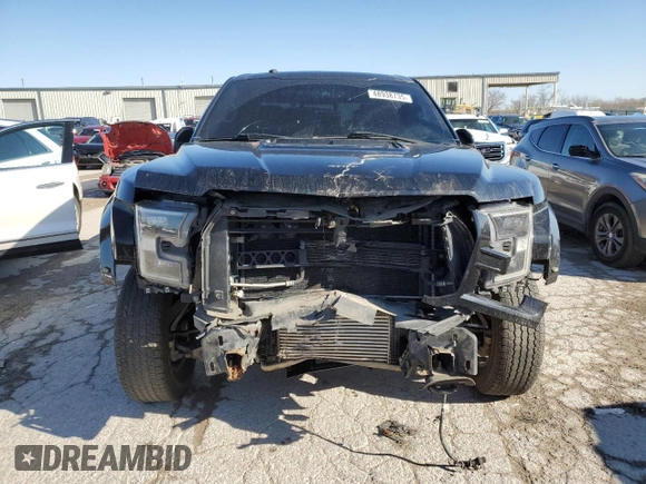 2017 Ford F-150 Raptor with VIN 1FTFW1RG1HFC89834, listed as a Copart auction lot 48938735 with 120,701 mi miles and Salvage Title. Bid and sale history available at carsss.com. Image 5.