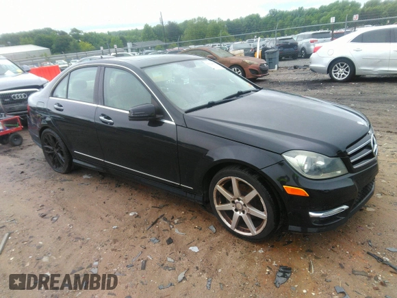 2014 Mercedes-Benz C 250 Sport with VIN WDDGF4HB7EA959297, listed as a IAAI auction lot 42320095 with 121,013 mi miles and . Bid and sale history available at DreamBid. Image 1.