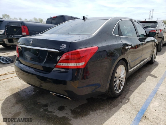 2014 Hyundai Equus Ultimate with VIN KMHGH4JH7EU082551, listed as a Copart auction lot 51662824 with NaN miles and Salvage Title. Bid and sale history available at carsss.com. Image 3.