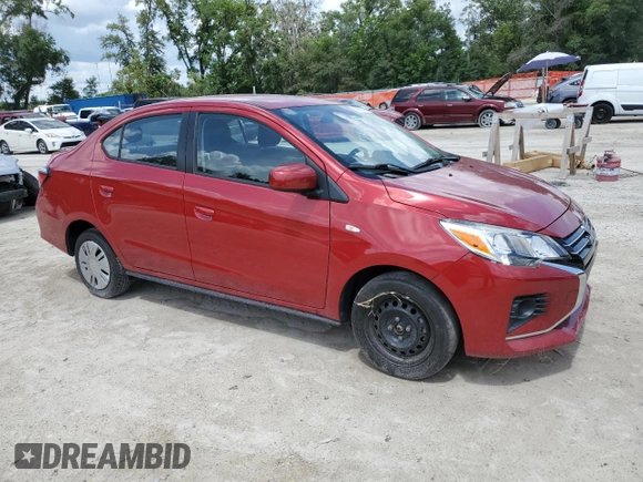 2021 Mitsubishi Mirage ES with VIN ML32FUFJ3MHF07244, listed as a Copart auction lot 59091725 with 44,793 mi miles and Salvage title. Bid and sale history available at DreamBid. Image 4.