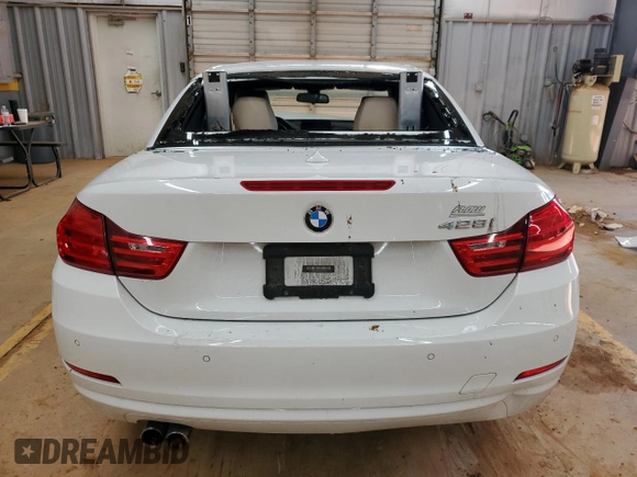 2014 BMW 4 Series 428i with VIN WBA3V5C59EP747708, listed as a Copart auction lot 44748935 with Not provided miles and Salvage title. Bid and sale history available at DreamBid. Image 6.