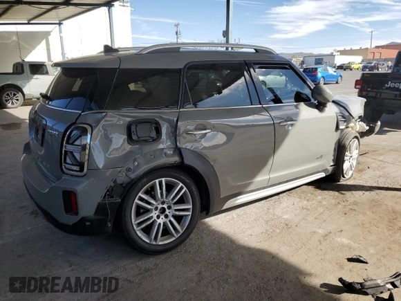 2022 MINI Countryman Cooper z VIN WMZ43BR09N3N69507, wystawiony jako Copart lot #80332204 z przebiegiem 59 064 mil mil oraz Szkoda całkowita • Salvage title. Historia ofert i sprzedaży dostępna na DreamBid. Obrazek 3.