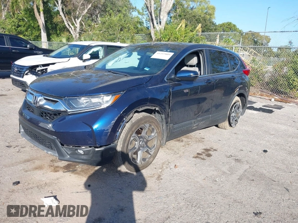 2019 Honda CR-V EX-L with VIN 5J6RW1H86KA039804, listed as a IAAI auction lot 41257009 with 38,529 mi miles. Bid and sale history available at carsss.com. Image 17.