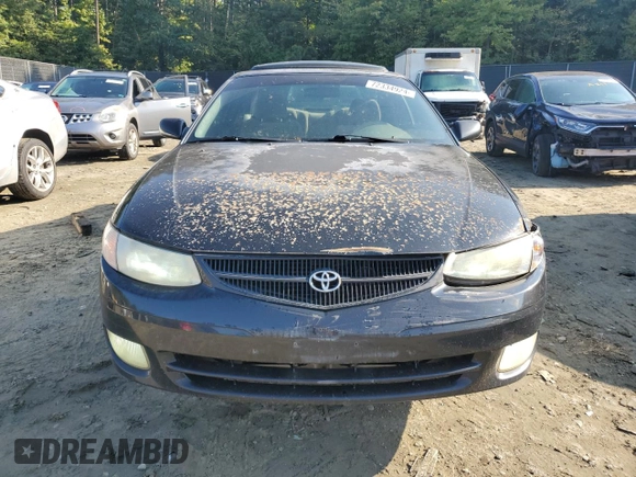2000 Toyota Solara SE with VIN 2T1CF28P1YC327887, listed as a Copart auction lot 72334924 with 289,977 mi miles and Salvage Title. Bid and sale history available at DreamBid. Image 5.
