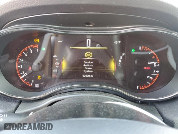 2020 Dodge Durango GT with VIN 1C4RDHDG8LC259856, listed as a Copart auction lot 48976675 with 92,909 mi miles and Salvage title. Bid and sale history available at DreamBid. Image 9.