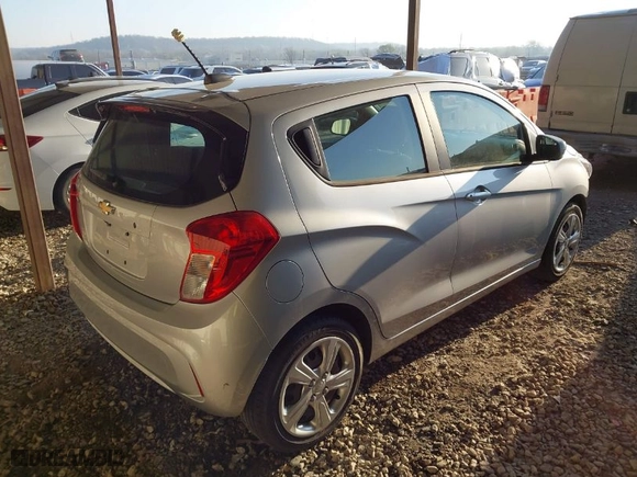 2020 Chevrolet Spark LS with VIN KL8CB6SA1LC411547, listed as a IAAI auction lot 41839138 with 54,697 mi miles. Bid and sale history available at carsss.com. Image 4.
