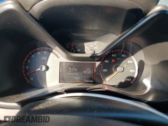 2016 GMC Canyon 2WD SLT with VIN 1GTG5DE37G1103673, listed as a Copart auction lot 44145095 with 74,363 mi miles and Salvage Title. Bid and sale history available at carsss.com. Image 9.